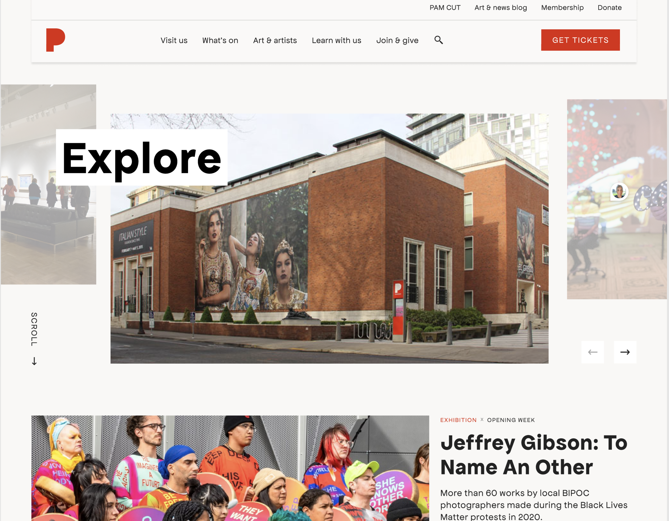 man walking in front of textured wall